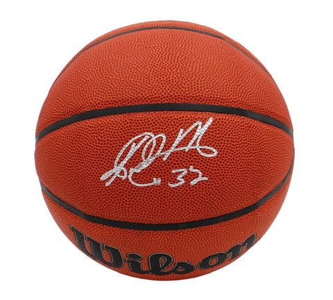 Karl Malone Signed Utah Jazz Wilson Indoor/Outdoor NBA Basketball