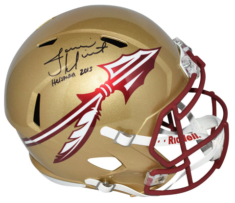 JAMEIS WINSTON SIGNED FLORIDA STATE SEMINOLES FULL SIZE SPEED HELMET W/ HEISMAN