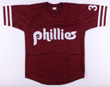 Steve Carlton Signed Philadelphia Phillies Jersey Inscribed "HOF 94" (JSA COA)