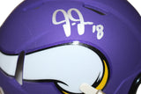 Justin Jefferson Signed Minnesota Vikings Mini Helmet Beckett 31602