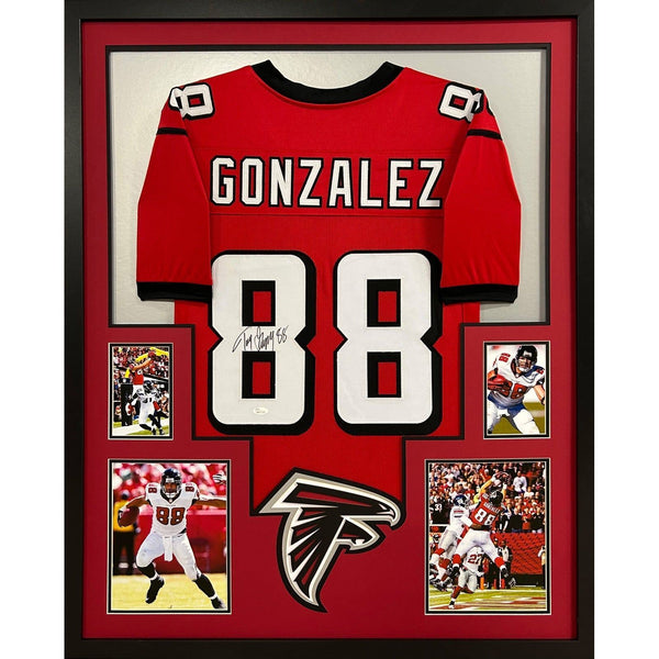 Tony Gonzalez Autographed Signed Framed Atlanta Falcons Jersey JSA