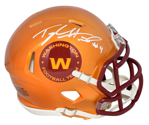 TAYLOR HEINICKE SIGNED WASHINGTON FOOTBALL TEAM FLASH SPEED MINI HELMET BECKETT