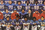 O.J. Simpson Autographed/Signed Buffalo Bills 11x17 Roster Photo HOF JSA 36661