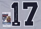 Mickey Rivers Signed New York Yankees Jersey (JSA COA) 2xWorld Series Champion