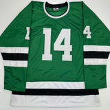 Autographed/Signed Jamie Benn Dallas Green Retro Hockey Jersey JSA COA