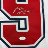 Autographed/Signed Matthew Tkachuk Florida White Retro Hockey Jersey JSA COA