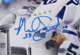 MALCOLM SMITH AUTOGRAPHED 16X20 PHOTO SEATTLE SEAHAWKS SUPER BOWL MCS HOLO 72384