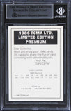 Mets Gary Carter Authentic Signed 1986 TCMA Limited Autographs #1 Card BAS Slab