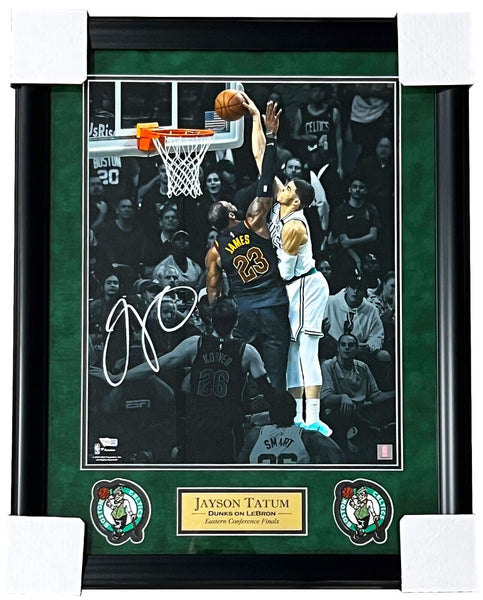 Jayson Tatum Celtics Signed Spotlight 16x20 Matted & Framed Photo Fanatics