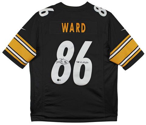 Steelers Hines Ward "SB XL MVP" Signed Black Nike Limited Jersey BAS Witnessed