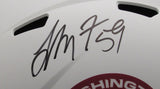 London Fletcher Signed/Auto Lunar Full Size Replica Helmet Commanders JSA 194010