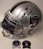 MARCUS ALLEN & BILETNIKOFF SIGNED RAIDERS FULL SIZE AUTHENTIC HELMET SB MVP BAS