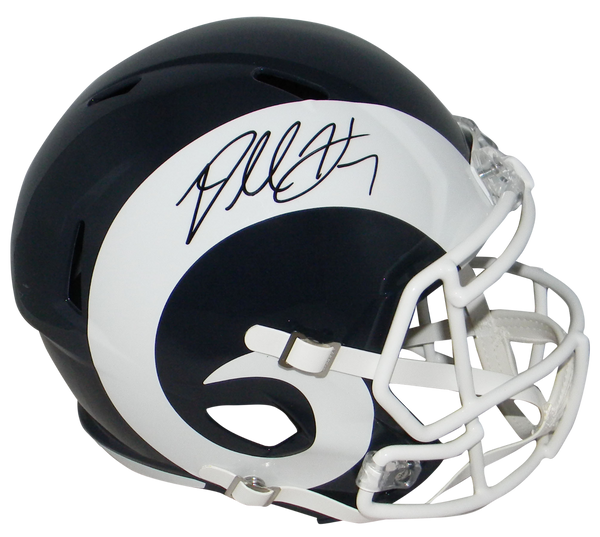 DARRELL HENDERSON JR SIGNED LOS ANGELES RAMS SPEED FULL SIZE HELMET BECKETT