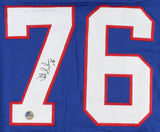 Fred Smerlas Signed Bills Jersey (Pro Player Holo)Buffalo Nose Tackle-Boston Col