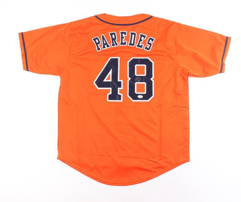 Enoli Paredes Signed Houston Astros Jersey (JSA COA) Pitcher