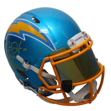 Justin Herbert Autographed "2020 ROY" Chargers Authentic Helmet w/ Visor Beckett