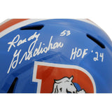 Randy Gradishar Autographed Denver Broncos F/S TB Helmet HOF Beckett 44617