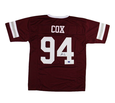 Fletcher Cox Signed Mississippi State Custom Maroon Jersey