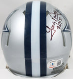 Tony Dorsett Autographed Dallas Cowboys Speed Mini Helmet w/ROY-Beckett W Holo