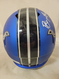 BARRY SANDERS SIGNED DETROIT LIONS 2024 ALTERNATE SPEED REPLICA HELMET SCHWARTZ