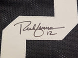 RAIDERS RICH GANNON AUTOGRAPHED BLACK JERSEY NFL MVP 2002 BECKETT WITNESS 230003