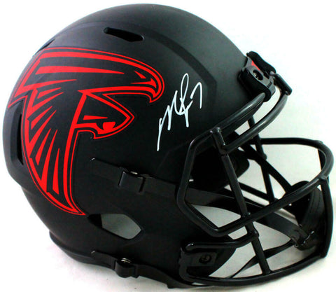 Michael Vick Autographed Atlanta Falcons F/S Eclipse Speed Helmet - JSA W*White