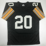 Autographed/Signed ROCKY BLEIER 4x SB Champ Black Pittsburgh Jersey JSA COA Auto