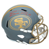 Brock Purdy Autographed San Francisco 49ers Slate Full Size Helmet Fanatics