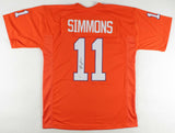 Isaiah Simmons Signed Clemson Tigers Jersey (Beckett COA) 2020 1st Rd Pk Arizona