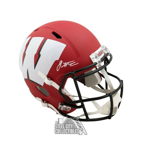 Jonathan Taylor Autographed Wisconsin AMP Replica Full-Size Helmet - Fanatics