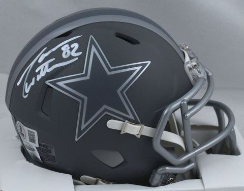 Jason Witten Autographed Dallas Cowboys Slate Speed Mini Helmet - Beckett W Holo