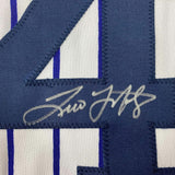 Framed Autographed/Signed Tino Martinez 33x42 Pinstripe Jersey PSA/DNA COA