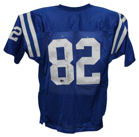 Raymond Berry Signed Baltimore Colts Wilson Proline Blue 48 Jersey BAS 33601