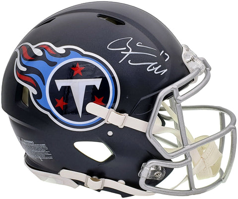 RYAN TANNEHILL AUTOGRAPHED TITANS BLUE FULL SIZE AUTHENTIC HELMET BECKETT 197142