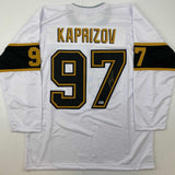 Autographed/Signed Kirill Kaprizov Minnesota White/Gold Jersey Beckett BAS COA