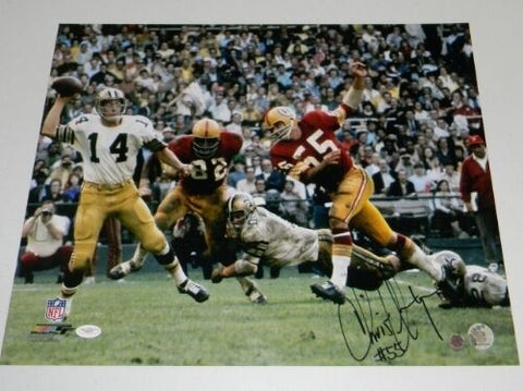 CHRIS HANBURGER AUTOGRAPHED SIGNED WASHINGTON REDSKINS 16x20 PHOTO JSA