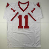 Autographed/Signed Matt Leinart USC White Football Jersey JSA COA