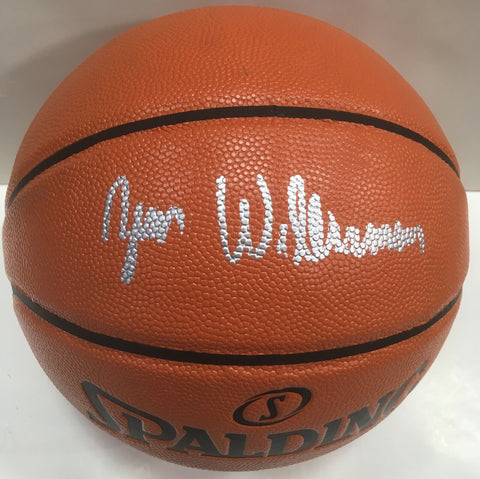 Zion Williams Pelicans signed Spalding Basketball Rookie Autograph Fanatics COA