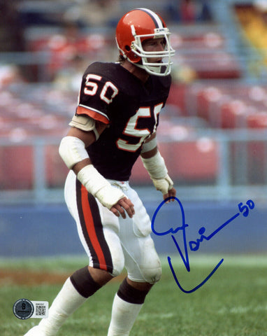 Tom Cousineau Autographed Cleveland Browns 8x10 Photo Beckett 48214