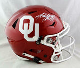 Adrian Peterson Signed Oklahoma Sooners F/S SpeedFlex Helmet-Beckett W Auth