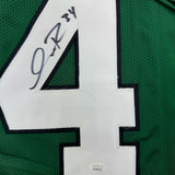 Autographed/Signed Isaiah Rodgers Philadelphia Green Football Jersey JSA COA