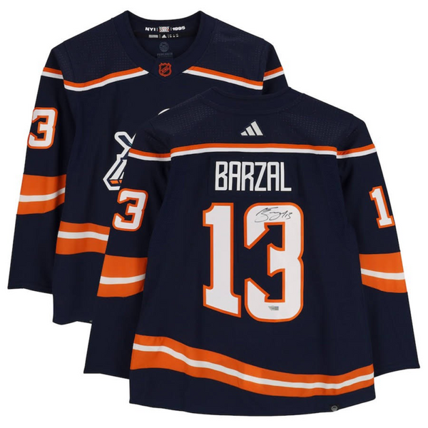 MATHEW BARZAL Autographed Islanders Authentic 2023 Reverse Retro