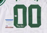 Robert Parish Signed Boston Celtics White Jersey (PSA COA) 4XNBA Champion Center