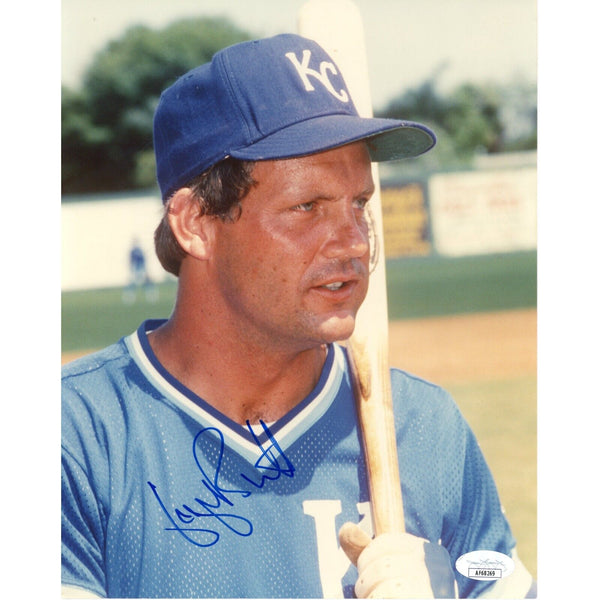 George Brett Autographed/Signed Kansas City Royals 8x10 Photo JSA 47961