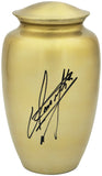 UNDERTAKER AUTOGRAPHED SIGNED GOLD URN WWE (IMPERFECTION) JSA STOCK #228776