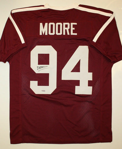 Damontre Moore Autographed Maroon Jersey- TriStar Authenticated