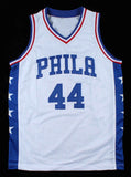 Rick Mahorn Signed Philadelphia 76ers Jersey (PSA COA) NBA Champion (1989)