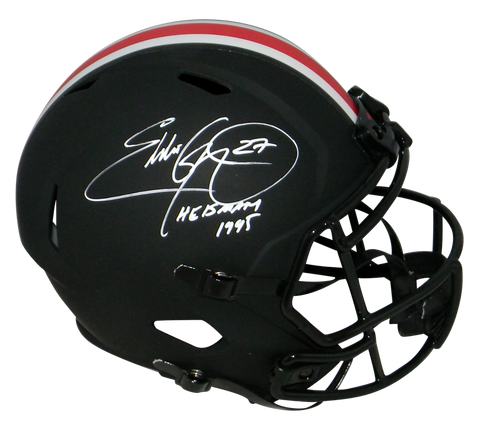 EDDIE GEORGE SIGNED OHIO STATE BUCKEYES ECLIPSE FULL SIZE SPEED HELMET + HEISMAN