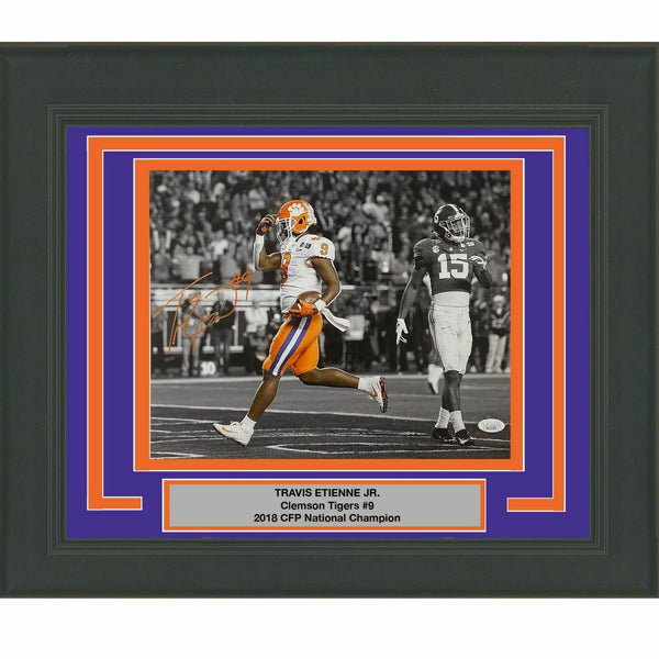 FRAMED Autographed/Signed TRAVIS ETIENNE JR Clemson Tigers 11x14 Photo JSA COA