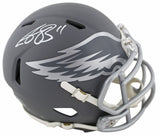 Eagles A.J. Brown Authentic Signed Slate Speed Mini Helmet W/ Case BAS Witnessed